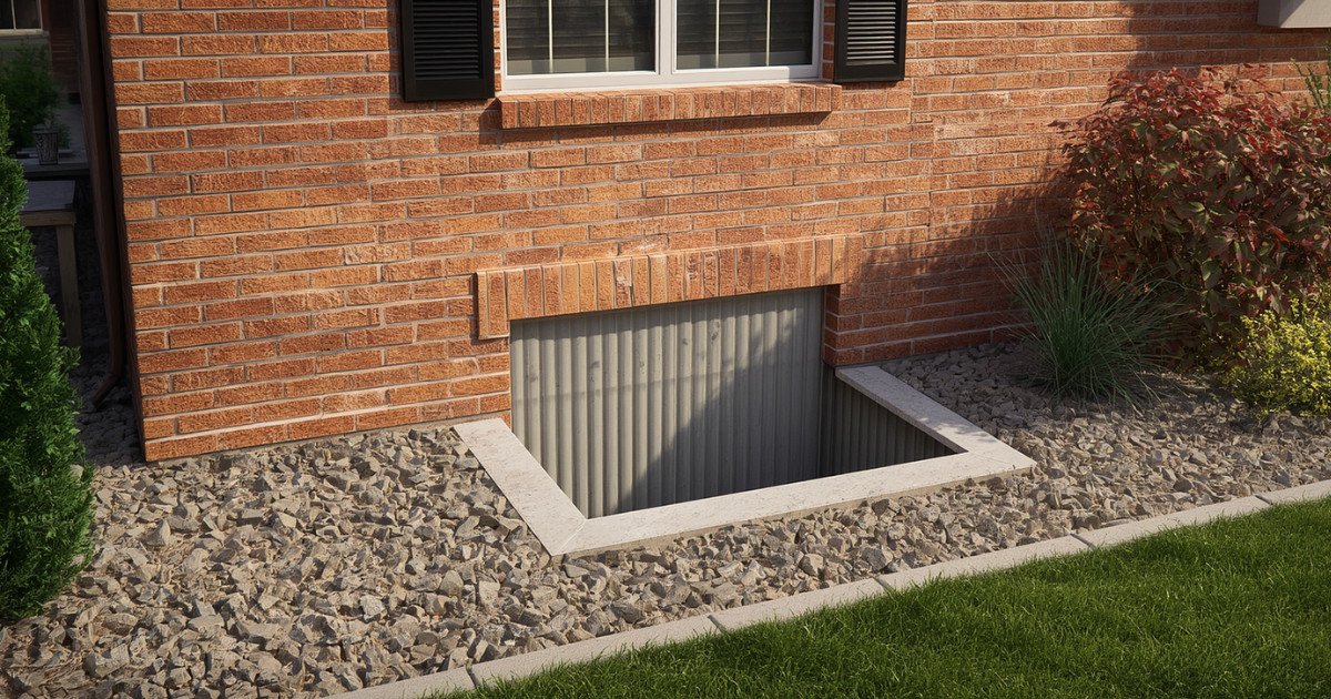 Residential Corrugated Metal Egress Well