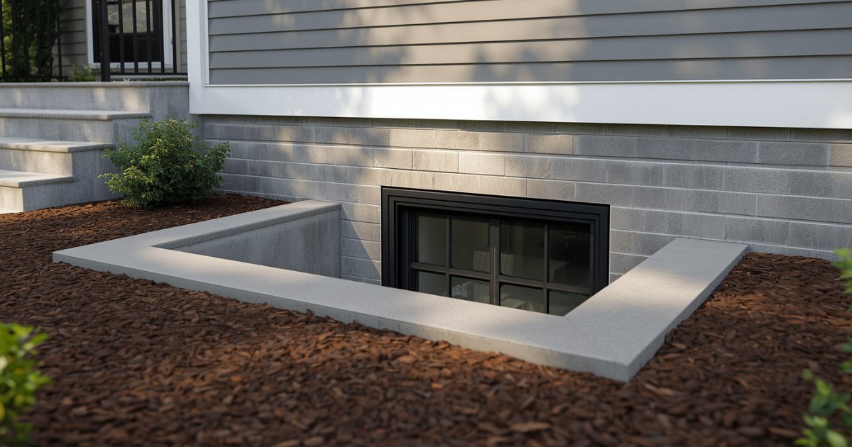 Residential Home Custom Step-Down Egress Well Options