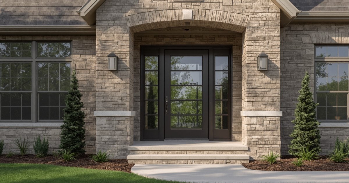 Modern Entry Door Glass Windows